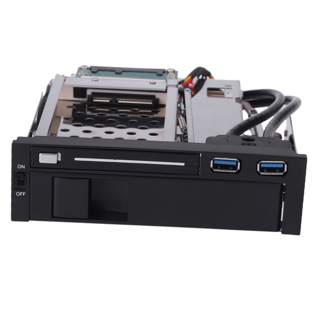 Dual Bay 3.5 + 2.5 Inch III Hard Drive HDD & SSD Tray Caddy Internal CHU