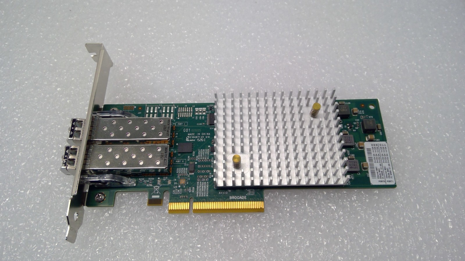 Brocade BR-1860-2C00 Dual Port 10GbE CNA / 16Gb HBA PCIe Card BR0110401-02