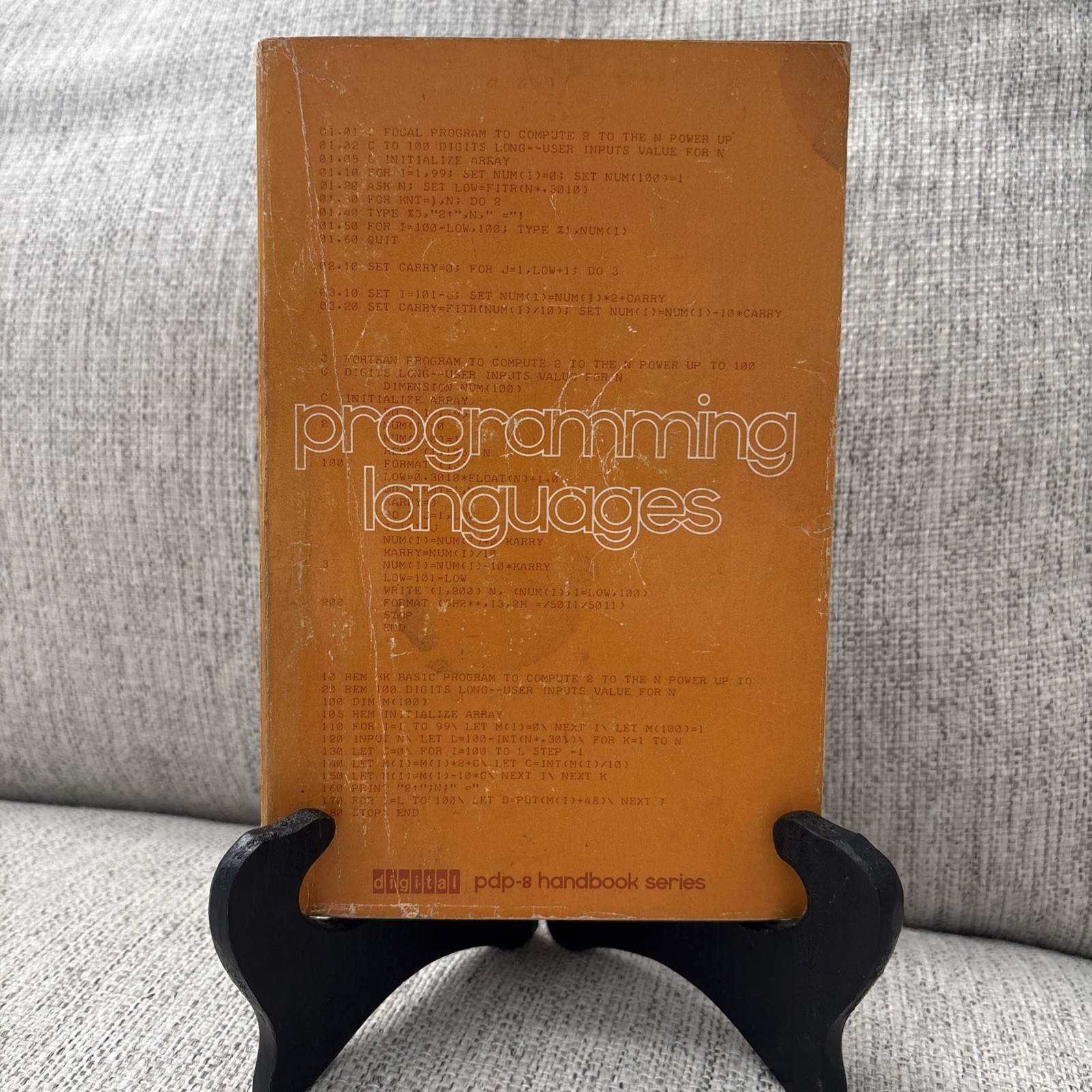 Vintage 1969 PDP-8 Programming Languages Handbook Series Digital DEC RARE Book