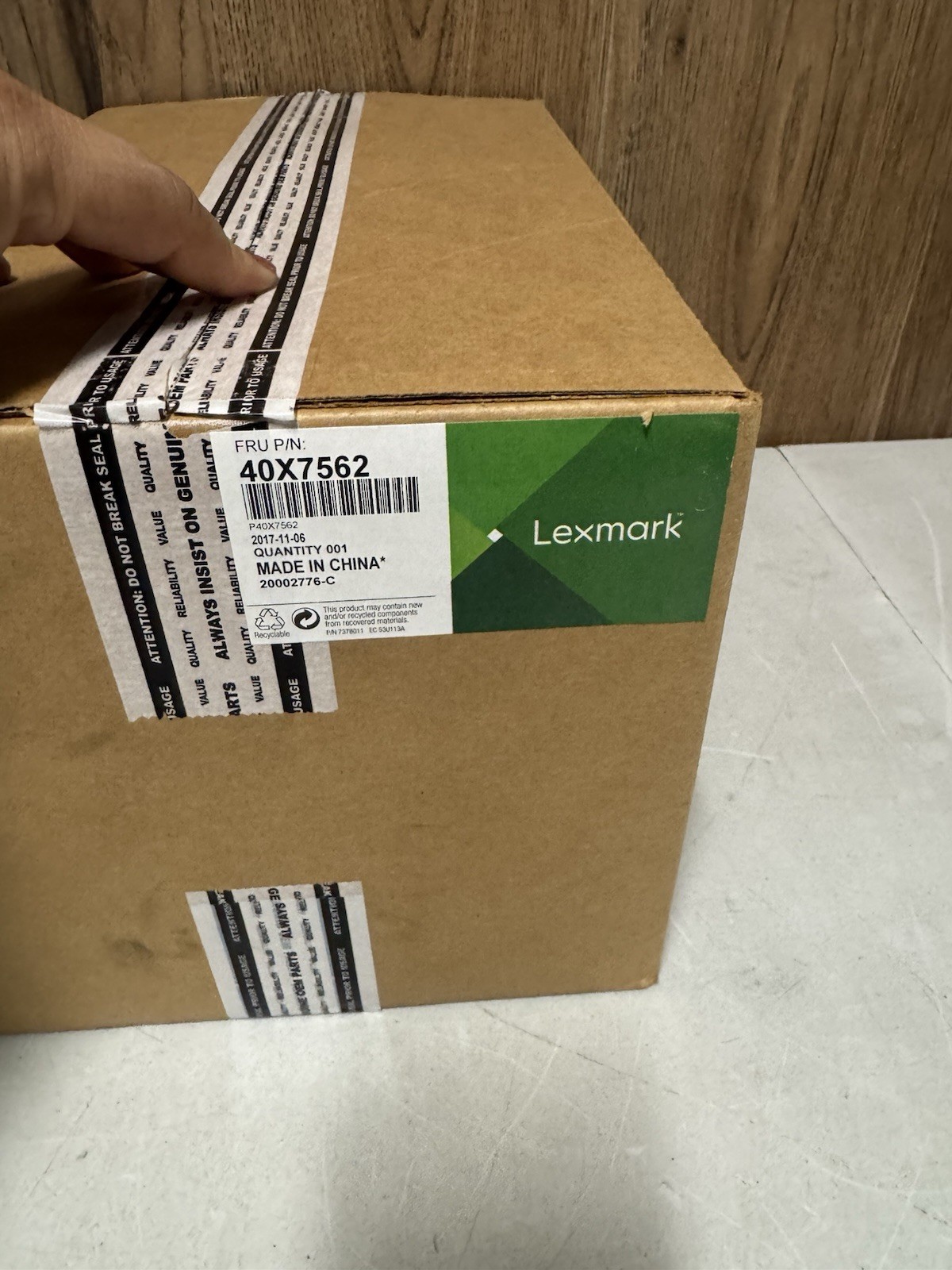 Lexmark 40X7562 OEM Maintenance Kit Genuine New Open Box Printer Part