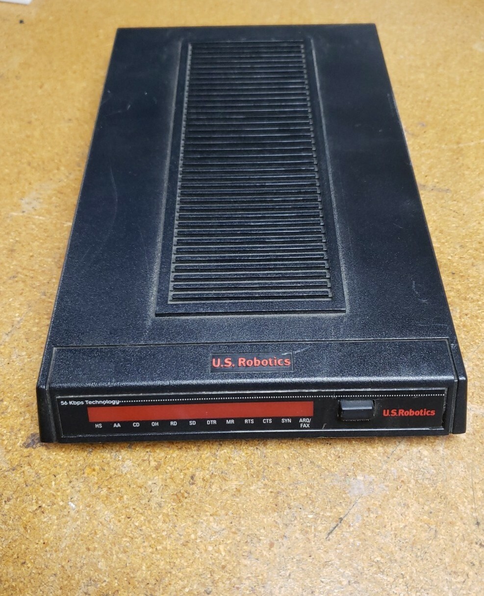 3Com Courier 3453 56K Modem 3CP3453 Black tested No Power Adapter included Teste