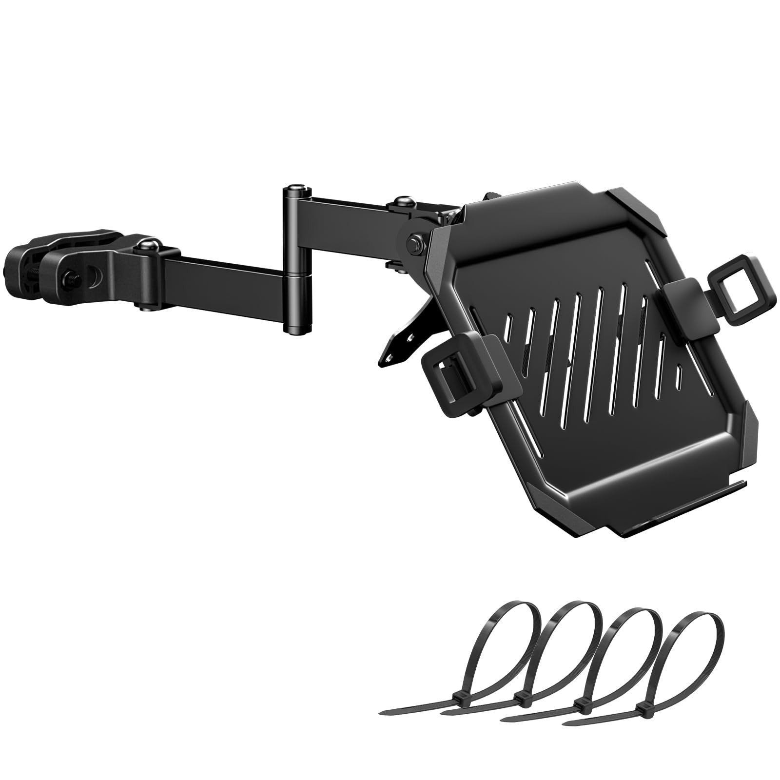 Laptop Pole Mount Tray Fits 12–18 Inch Laptops Up to 15.4 Lbs - Full Motion Arm