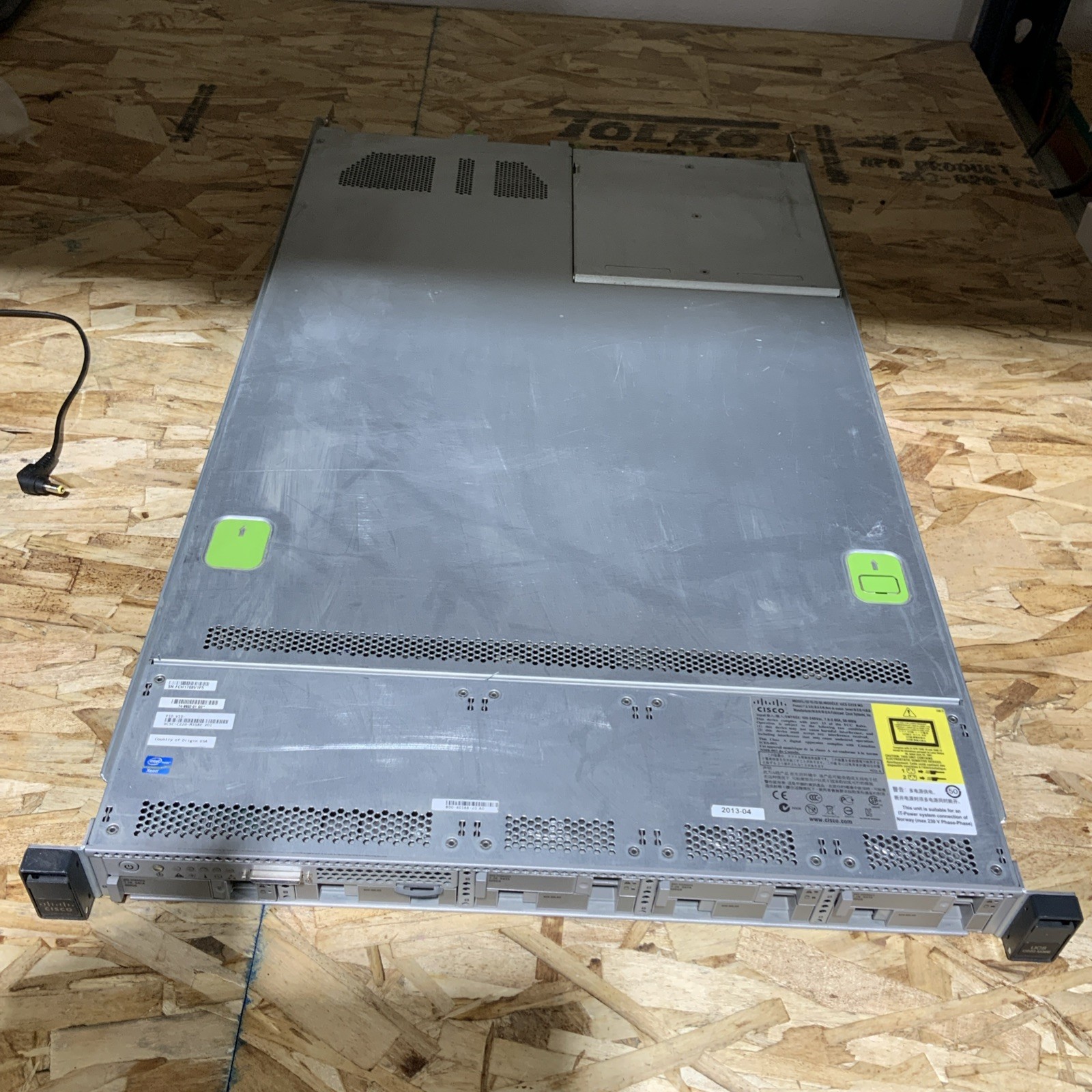 Cisco UCS C220 M3BE 2x E5-2609 2.4GHz 32GB RAM 2TB HDD RAID 1U Server A018