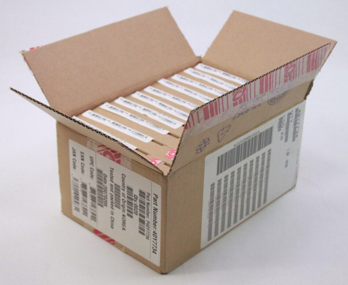 20X Lenovo PC2-5300 1 GB SO-DIMM 667 MHz DDR2 SDRAM Laptop Memory (40Y7734) NEW