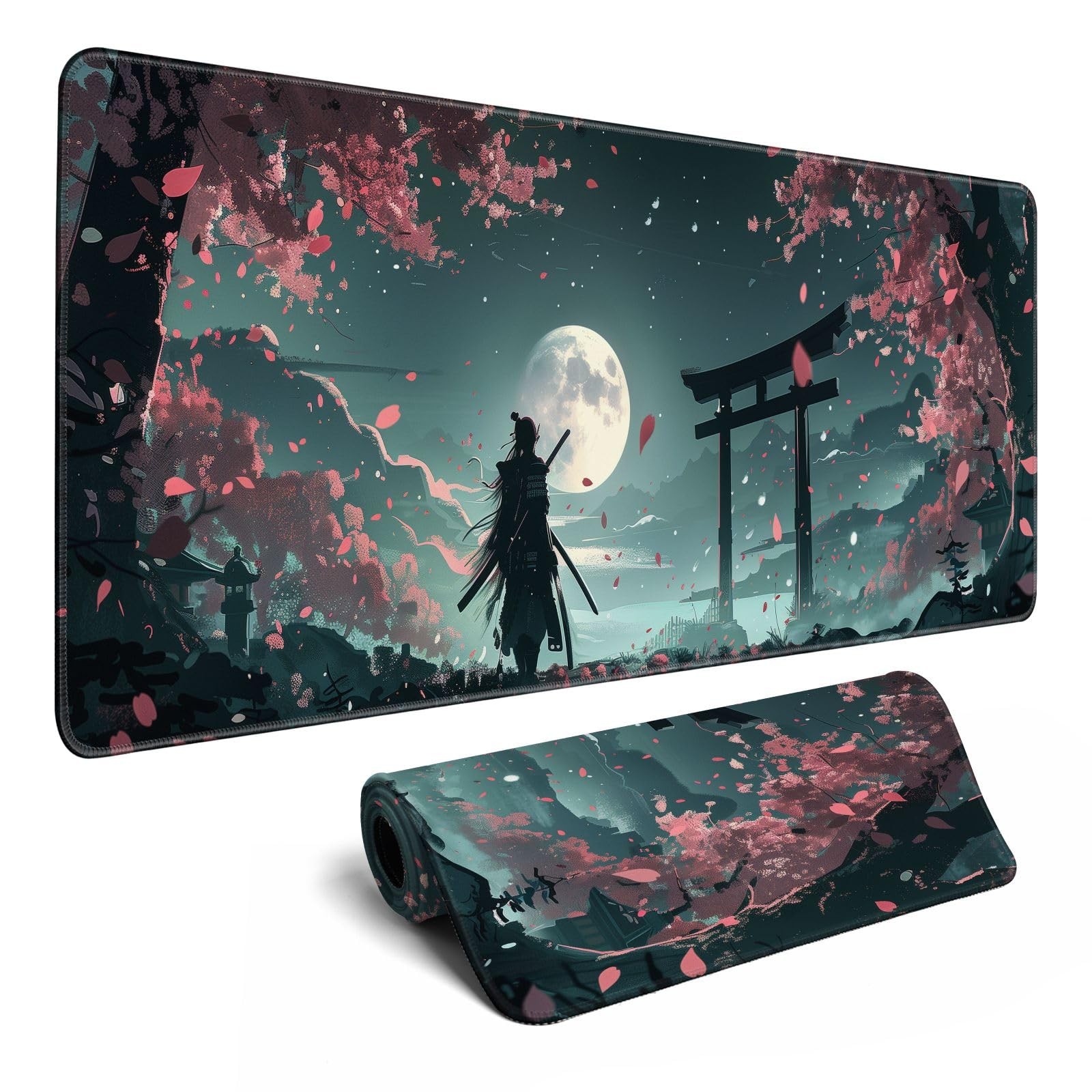 Japanese Full Moon Pad - Large Gaming Pad for Computer Keyboard Laptop, Desk ...