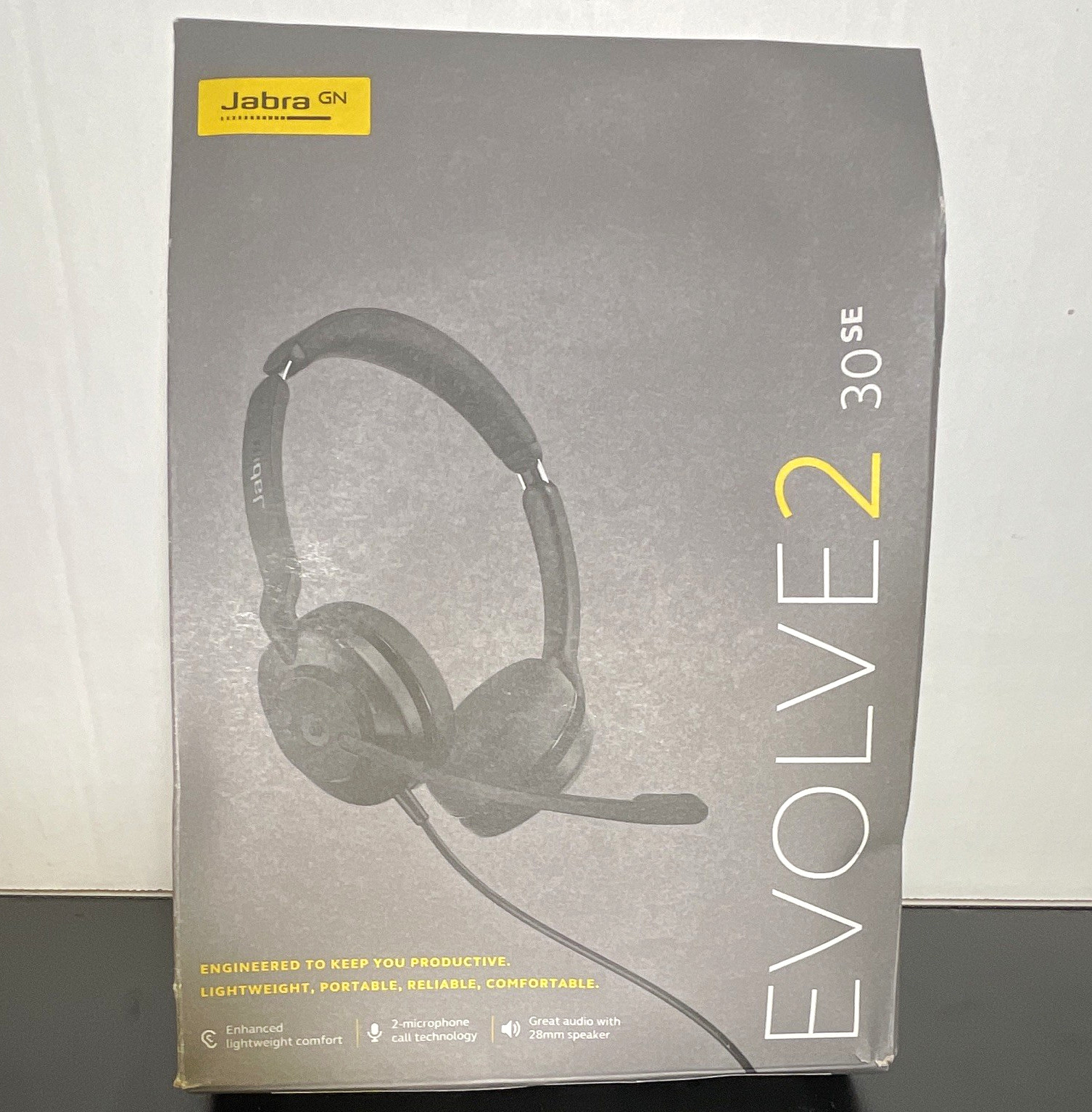 BRAND NEW Jabra Evolve2 30 SE USB Noise Canceling Boom Mic On-Ear Headset Black
