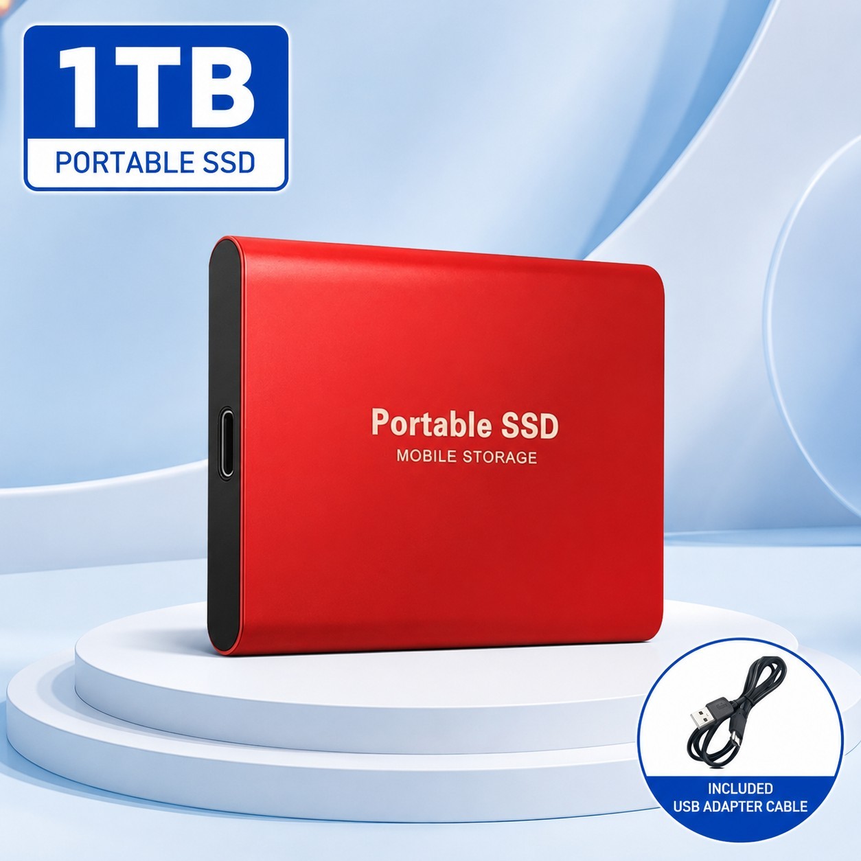 External SSD 1TB 2TB 4TB Portable Hard Drive USB 3.0 Type-C High Speed PC Mac