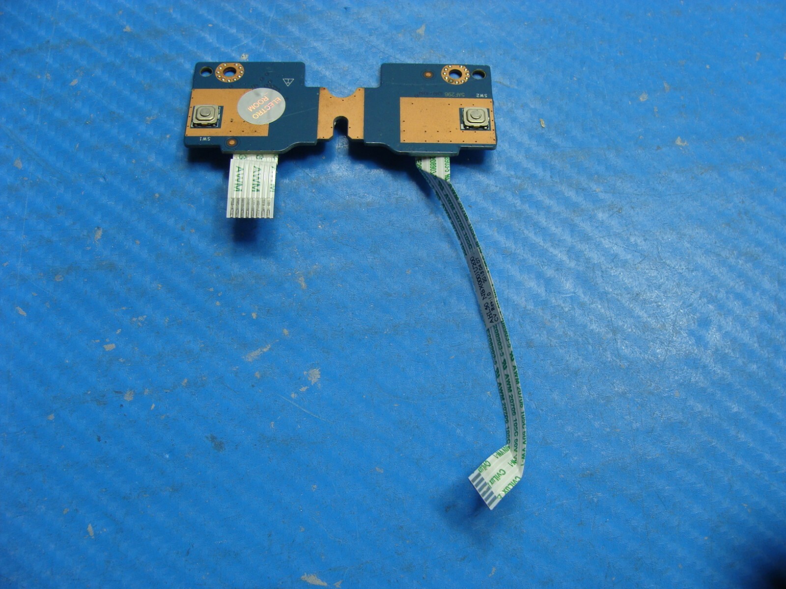 HP 15.6" 15-ac121dx Genuine Touchpad Button Board w/Cables LS-C702P 