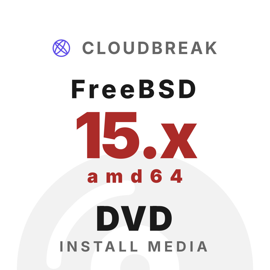 FreeBSD 15.x amd64 Bootable/Live Install DVD NEW
