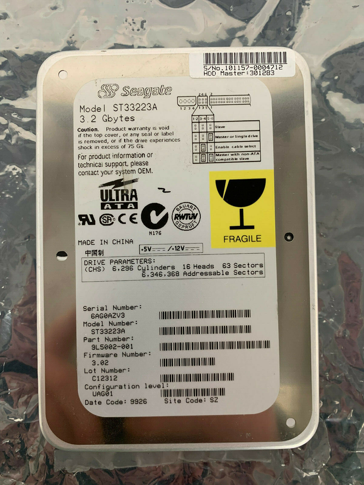 Seagate Medalist 4323 3.25 GB,Internal,4500 RPM,3.5" (ST33223A) IDE Hard Drive