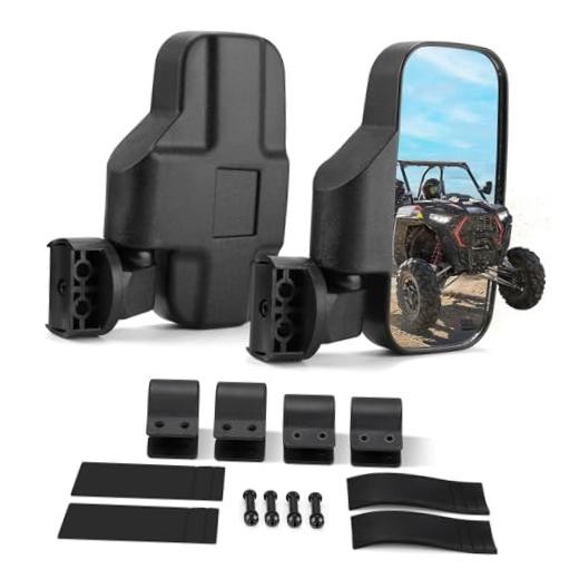 UTV Mirrors UTV Side Mirrors Fits 1.6 inch to 2 inch Roll Cage Compatible