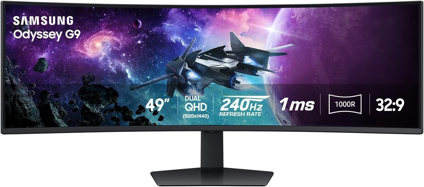 NEW Samsung 49" Odyssey G95C DQHD 1ms Curved Gaming Monitor 240Hz LS49CG950ENXZA