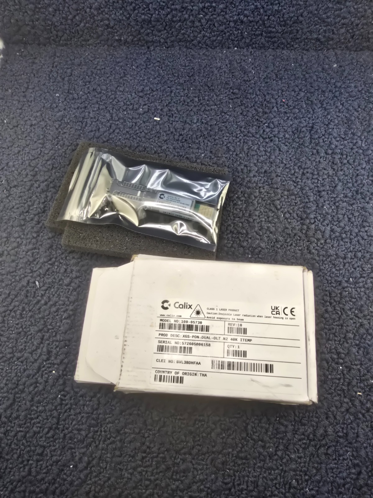 Calix 100-05730 Transceiver–Dual Channel N2 40K XGS-PON DUAL-OLT