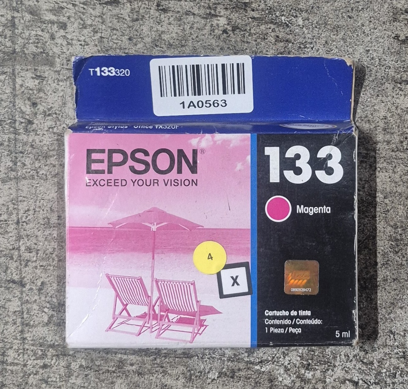 Genuine Epson T133320 133 Stylus T22 Magenta Ink Cartridge Exp