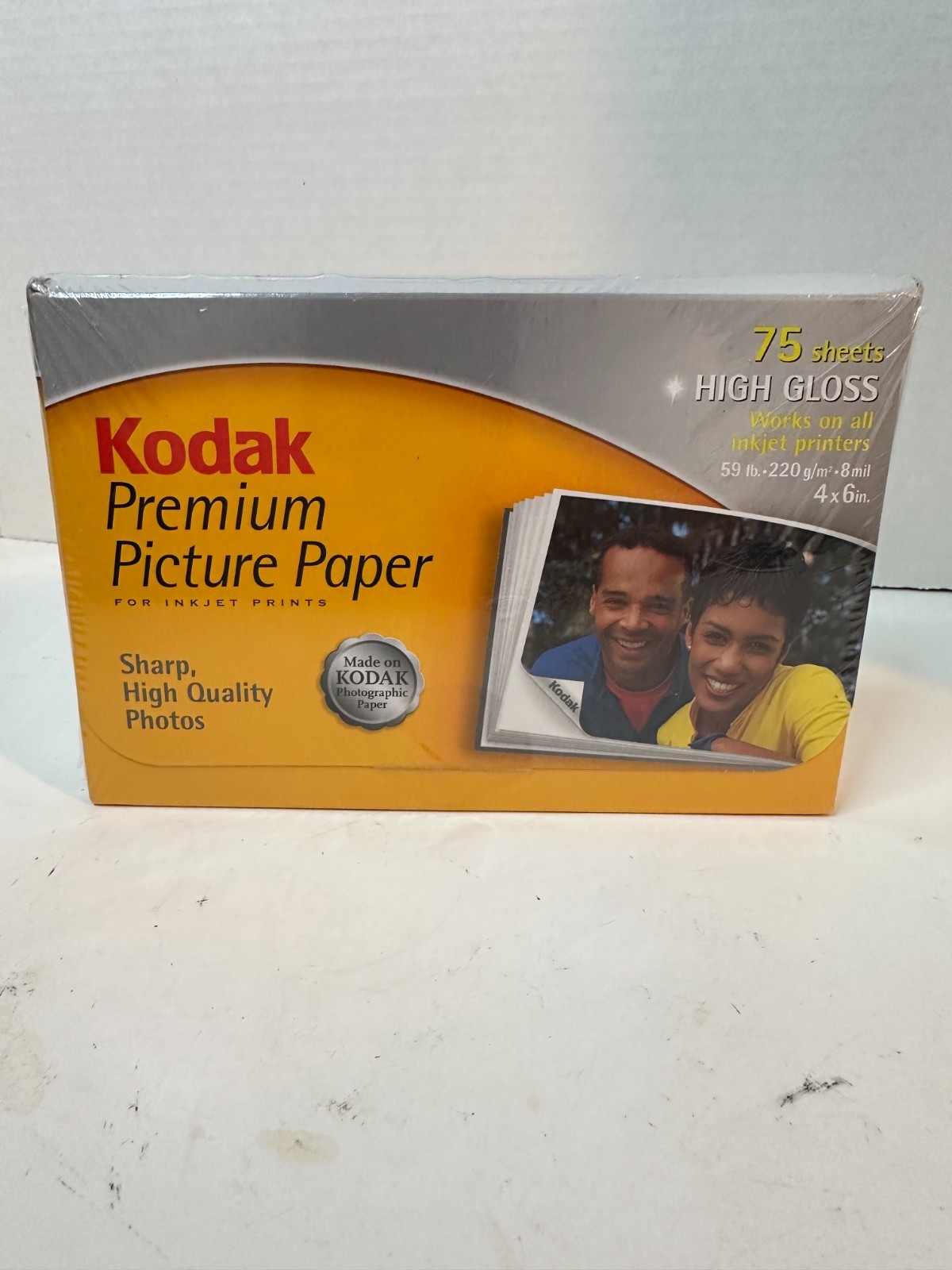 Kodak Premium Picture Photo Paper 4 x 6 High Gloss 75 Sheets InkJet Printers NEW