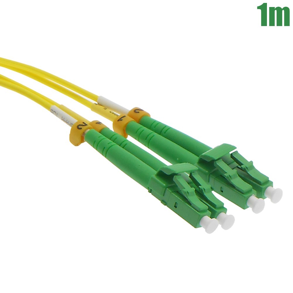 1M 2M 3M 4M LC/APC to LC/APC Fiber Optic 9/125 Duplex Single Mode Patch Cable