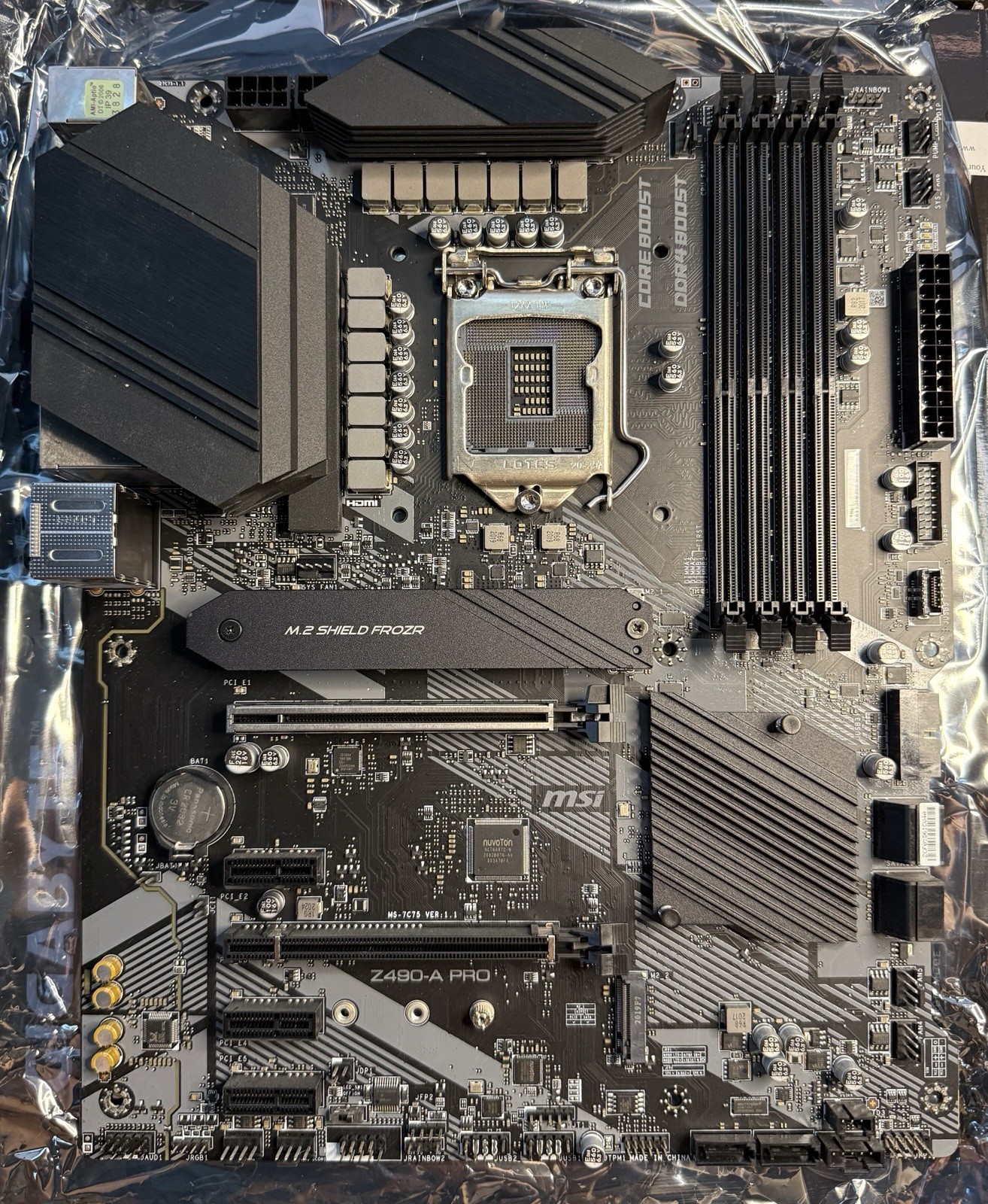 MSI Z490-A PRO ATX Motherboard 10 11th Z490 LGA1200 DDR4 M.2 HDMI Tested