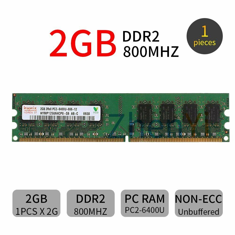 For Hynix PC2-6400U 16GB 8GB 4GB 2GB DDR2-800Mhz 240Pin DIMM Desktop Memory LOT