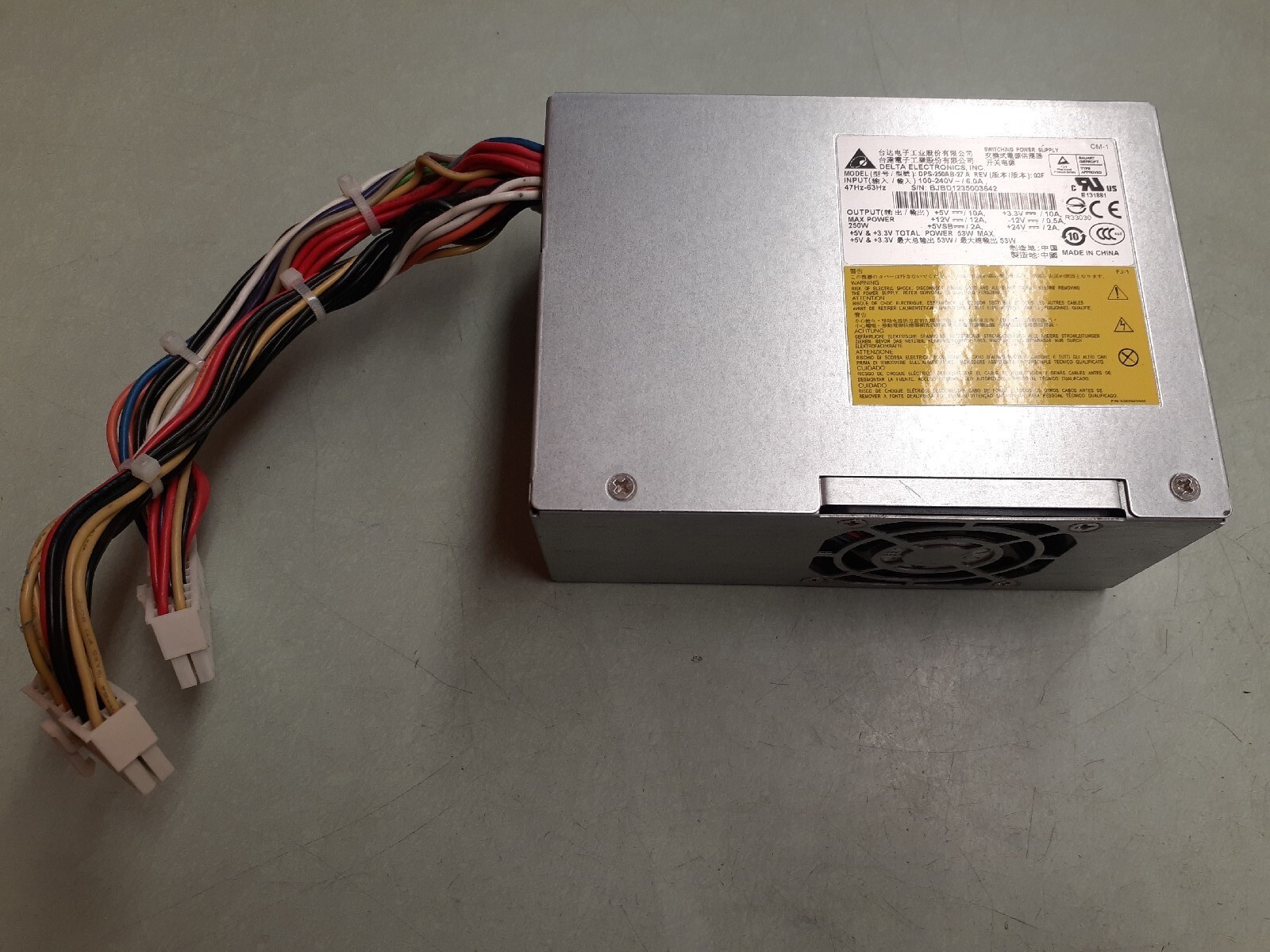 Delta Electronics DPS-250A B-27 A REV 03F 250W Power Supply