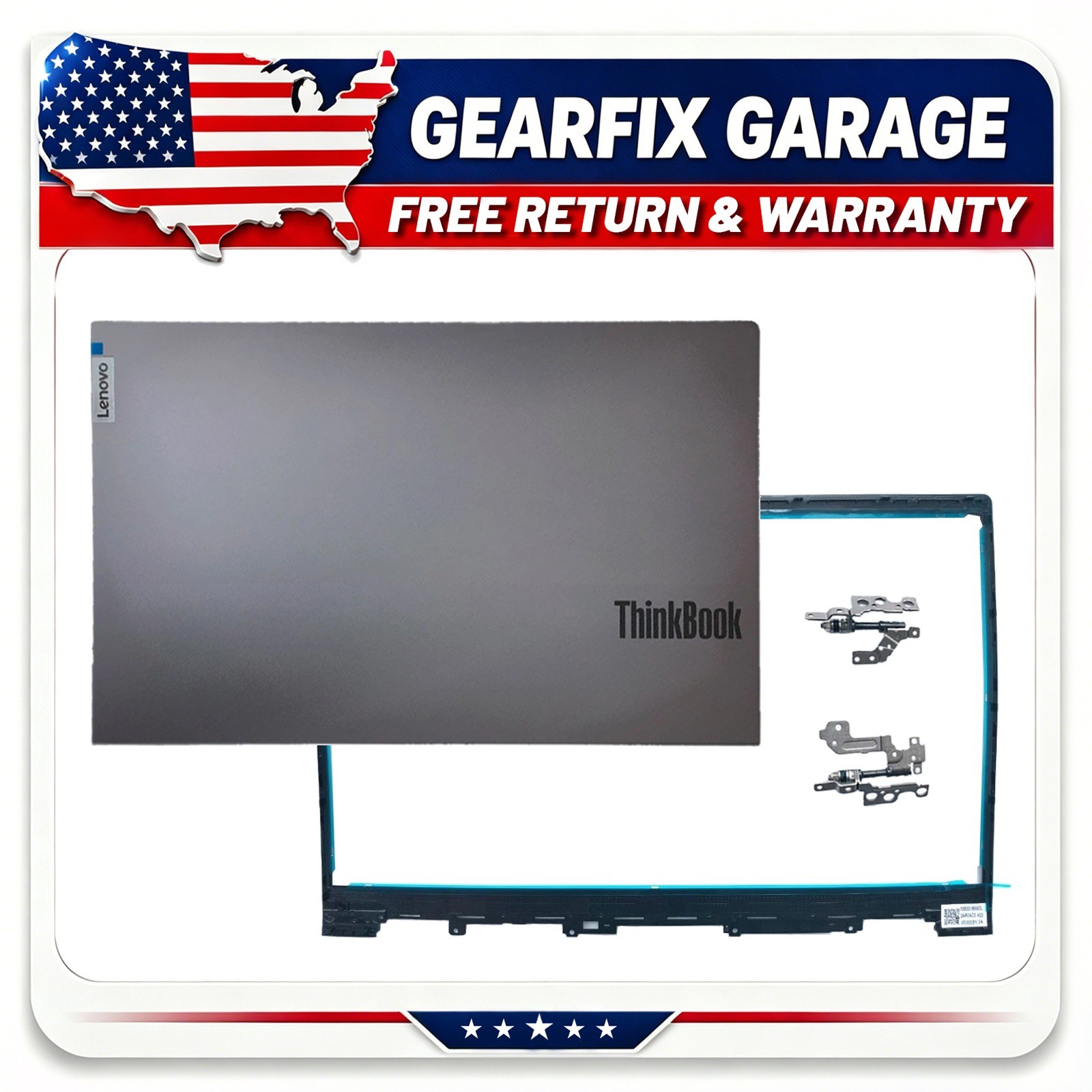 LCD Back Cover Bezel Hinges 5CB1B34807 5CB1B34808 for Lenovo ThinkBook 15 G2 G3