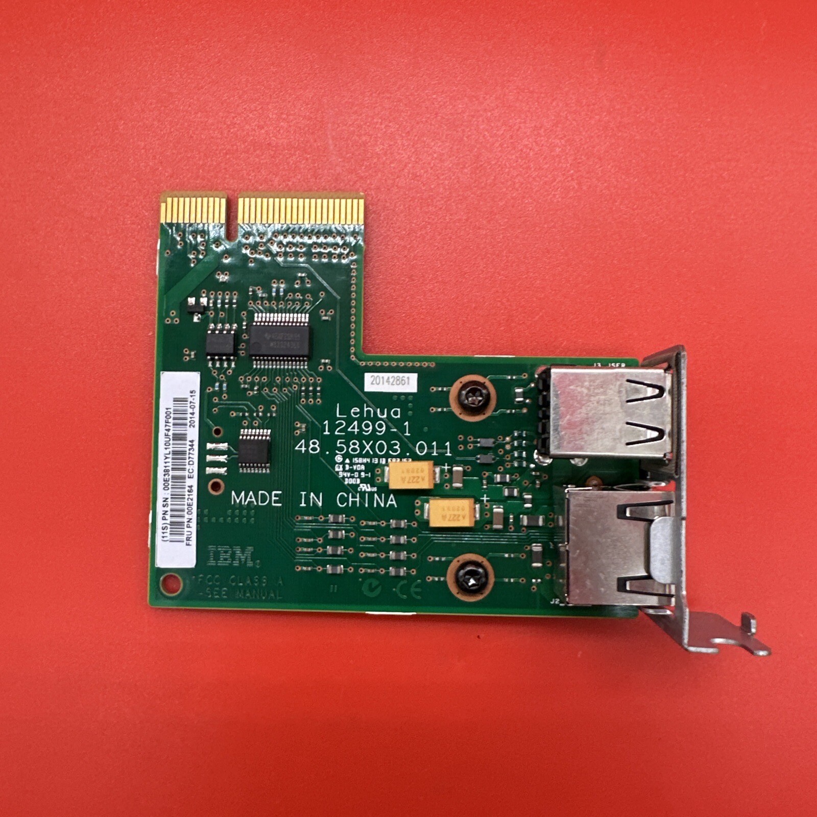 IBM Power8 00E2164 00E3811 48.58X03.011 IO Port Card Feature Code 2B0B