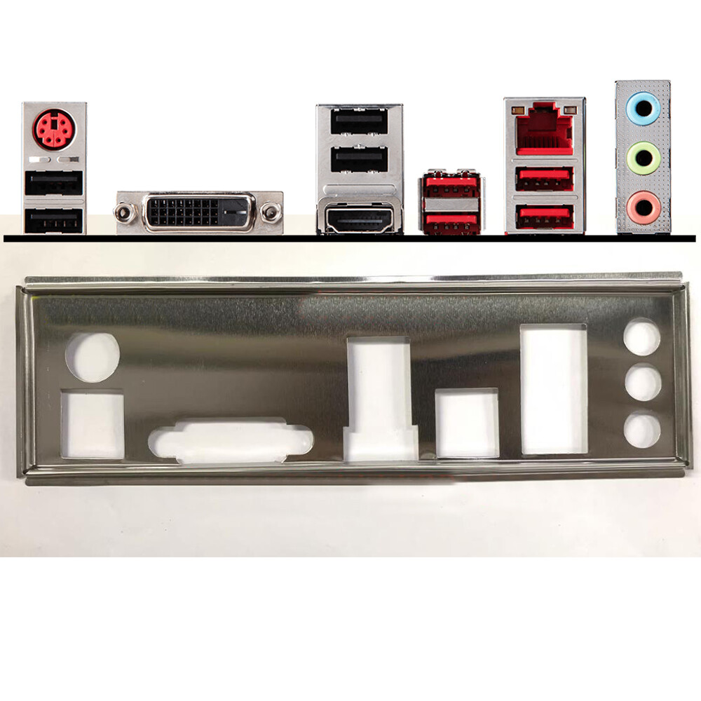 For MSI B450M BAZOOKA V2 Motherboard Backplate IO Shield I/O Shield OEM