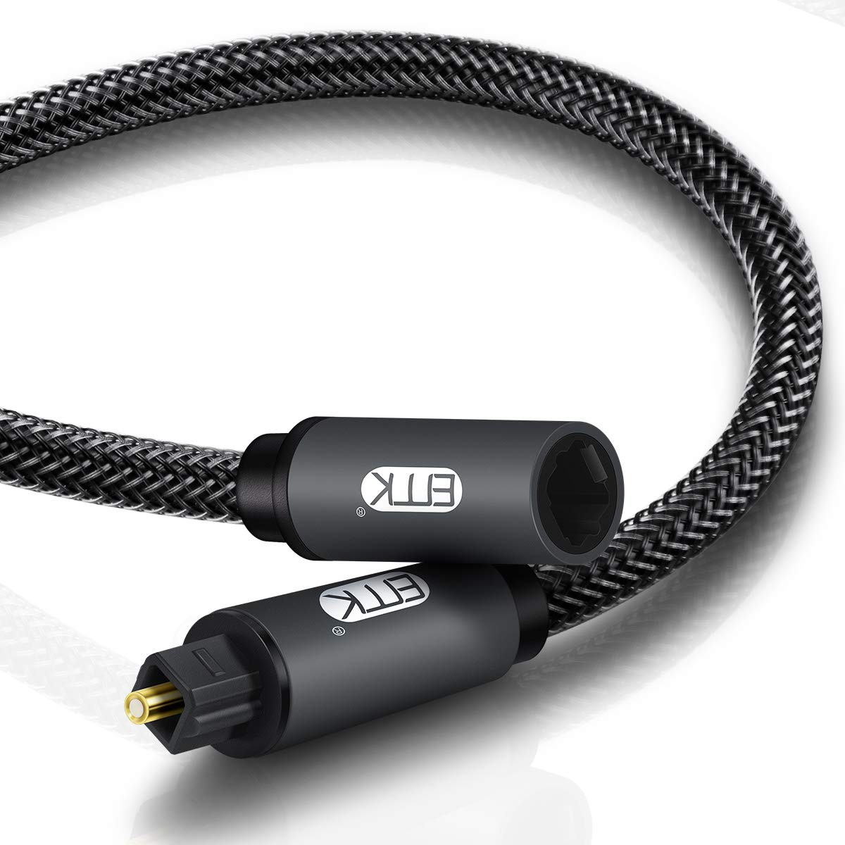 Optical Extension Cable Male to Female Coupler Cord Nylon Braided Jacket ...