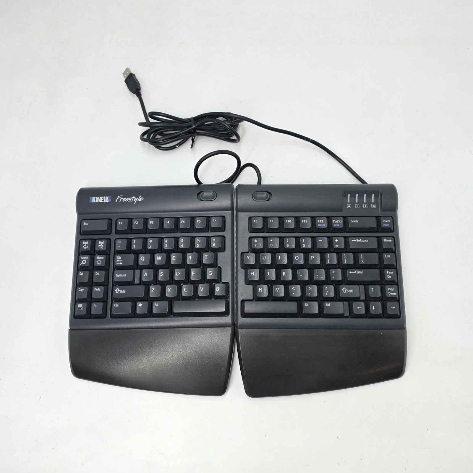 Kinesis FreeStyle Solo Ergonomical Keyboard KB700PBUS Wired TESTED Functioning