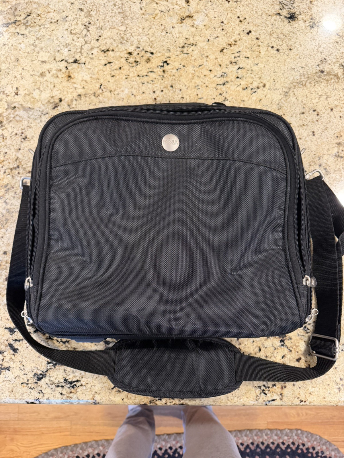 Dell Laptop Carrying Case Bag Briefcase Black OEM 15”x13” Shock Absorbent Tech