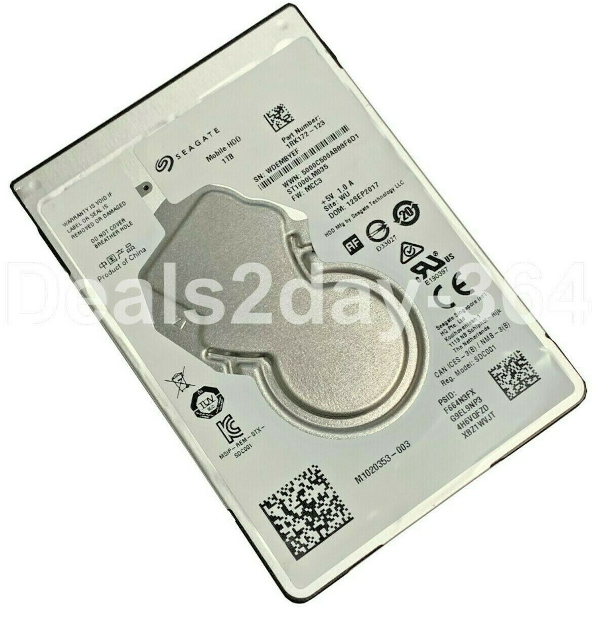Seagate ST1000LM035 1TB 5400RPM 6Gb/s 128MB Cache 2.5'' SATA Internal Hard Drive