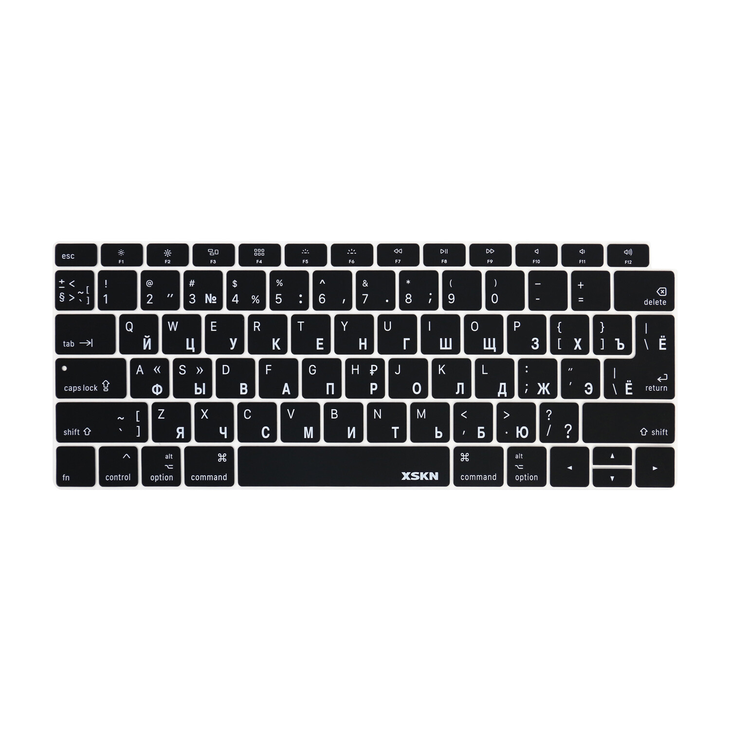 XSKN Russian Keyboard Cover Skin for 2018 Macbook Air 13.3 with Touch ID A1932