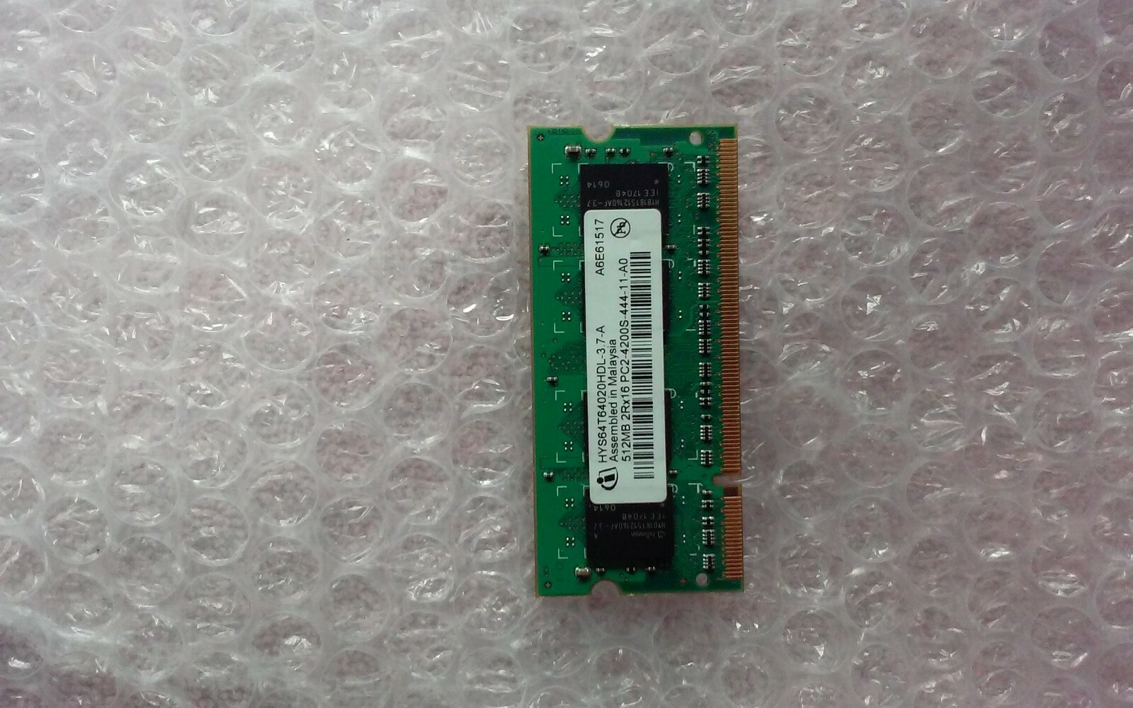HYS64T64020HDL-3.7-A INFINEON PC2-4200S-444-11-A0 LAPTOP 512MB 2RX16 RAM MEMORY 