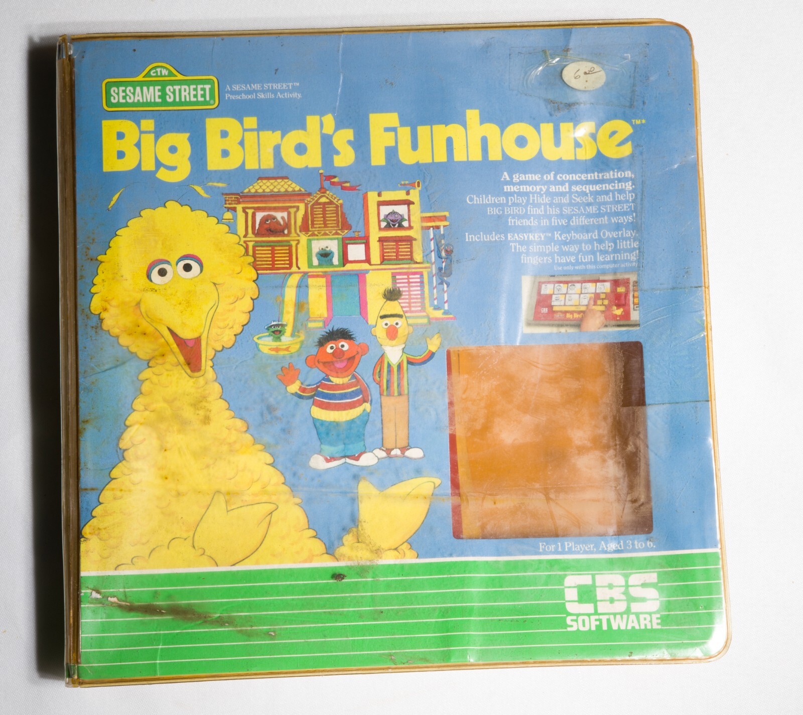 CBS software Sesame Street Big Bird's Fun House Commodore 64 ST533B32