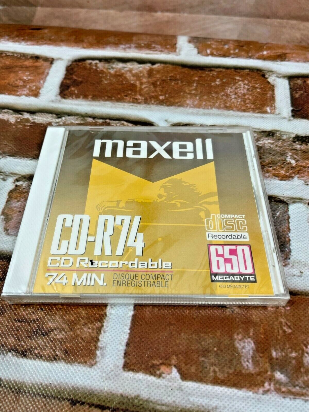 Maxell CD-R74 CD Recordable 74 Min.Sealed 