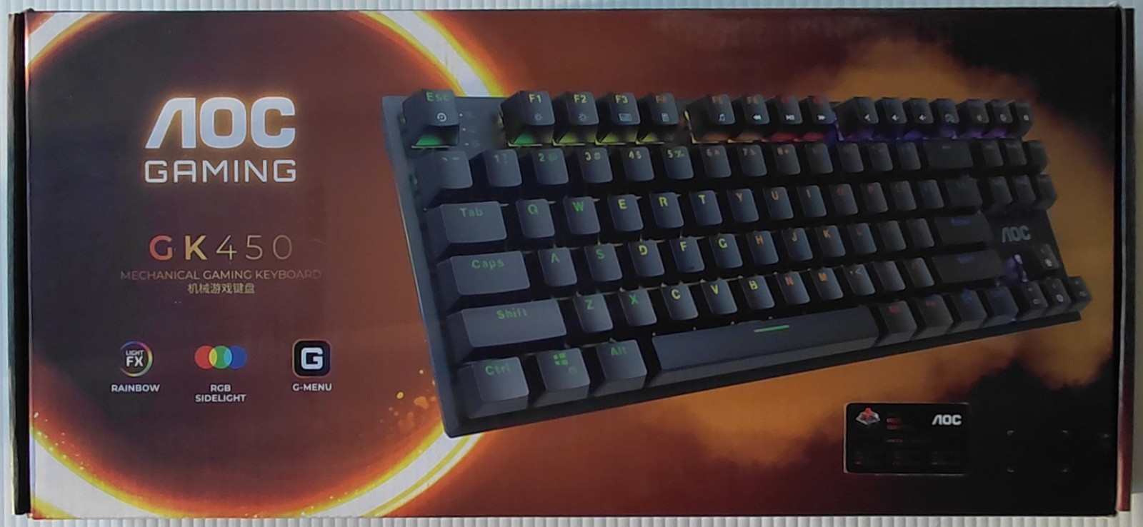 BRAND NEW & SEALED AOC Gaming GK450 Mechanical Gaming Keyboard