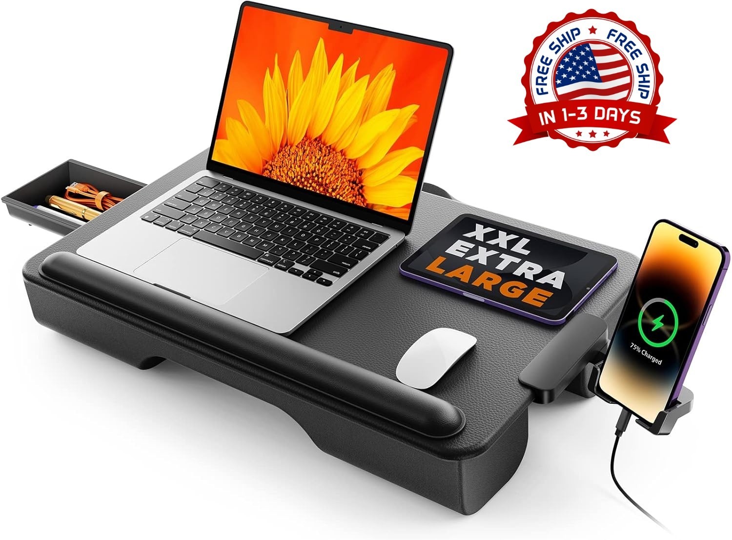 Mesa de cama plegable para computadora portátil Escritorio de regazo portátil