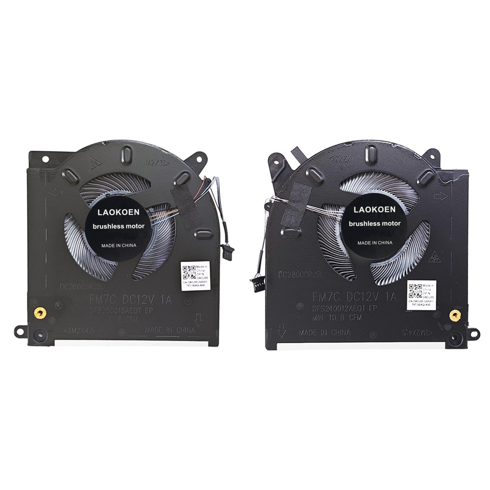 Replacement Laptop Cooling Fans for Alienware M15 R3 R4, DC 12V 0.4A, High Perfo