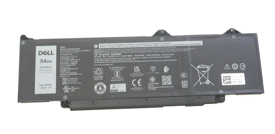 Dell DR02P 54Wh Genuine Battery For Dell Latitude 5540 5550 Precision 3580 3590