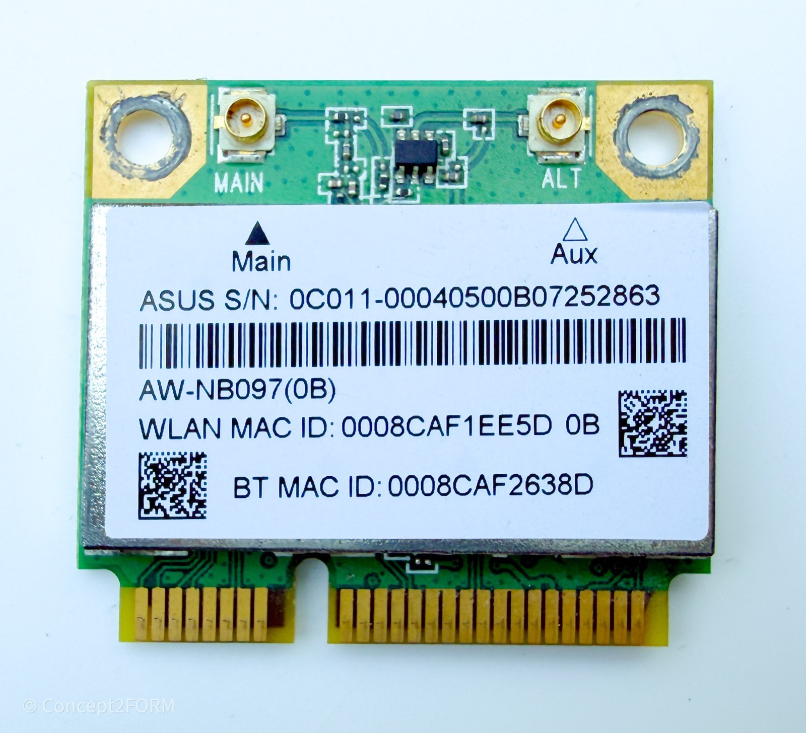 AzureWave AW-NB097H AR5B225 WiFi + Bluetooth Combo Card, Genuine ASUS G75VW