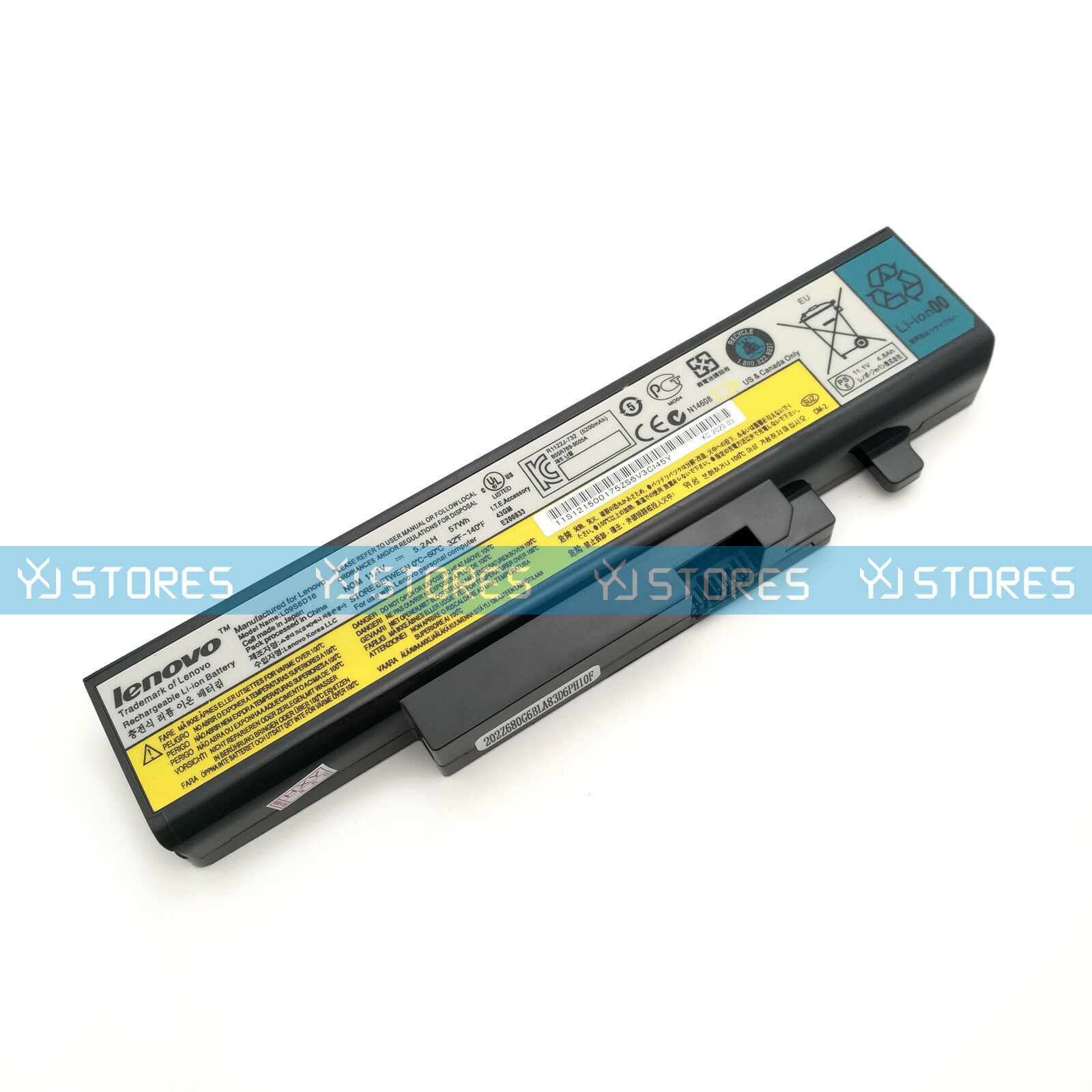 Genuine L09N6D16 L09S6D16 Battery for Lenovo IdeaPad B560 Y460 Y560 Y560A V560 