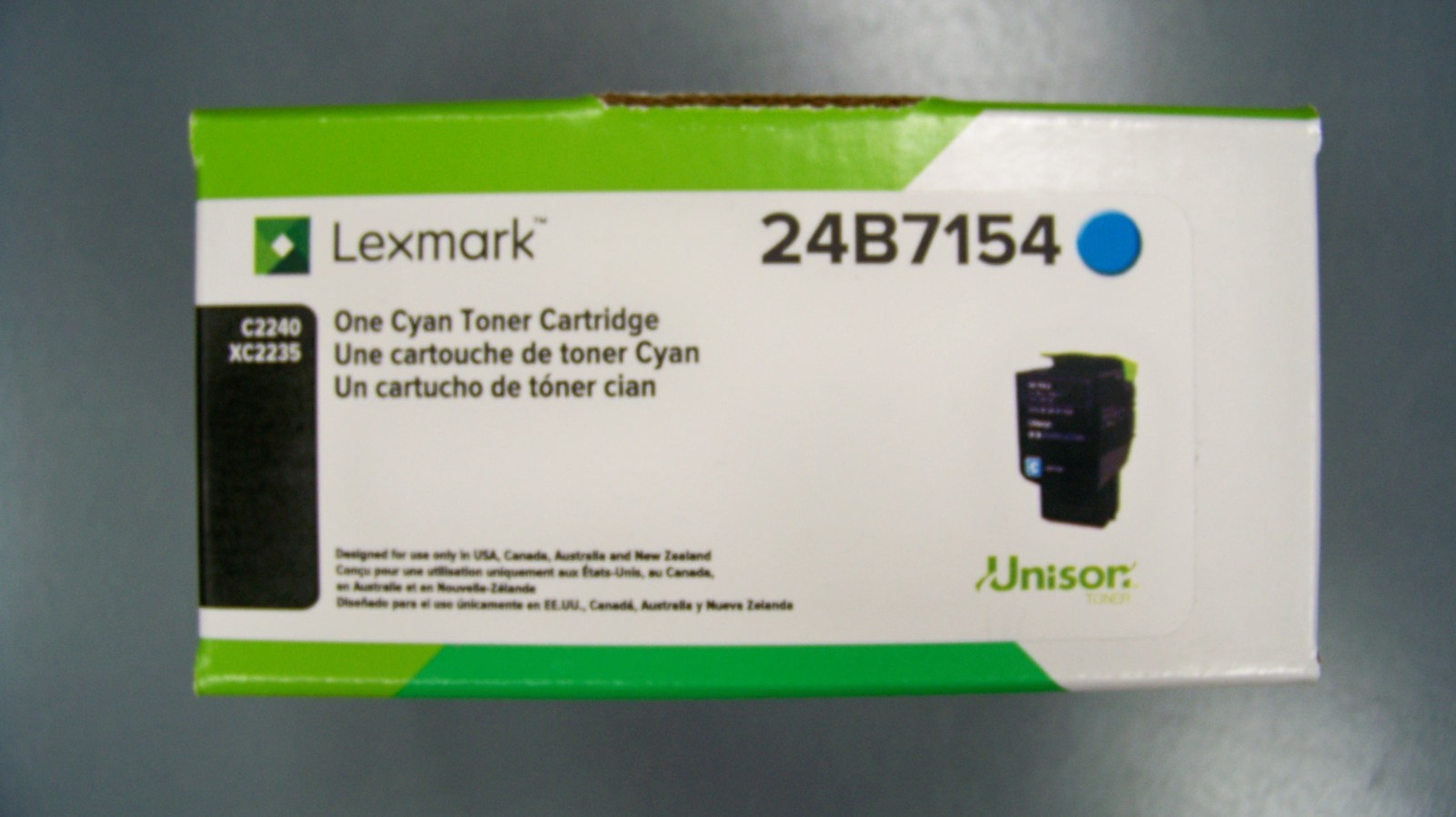 Lexmark 24B7154 Genuine Cyan Toner Cartridge for C2240 XC2235