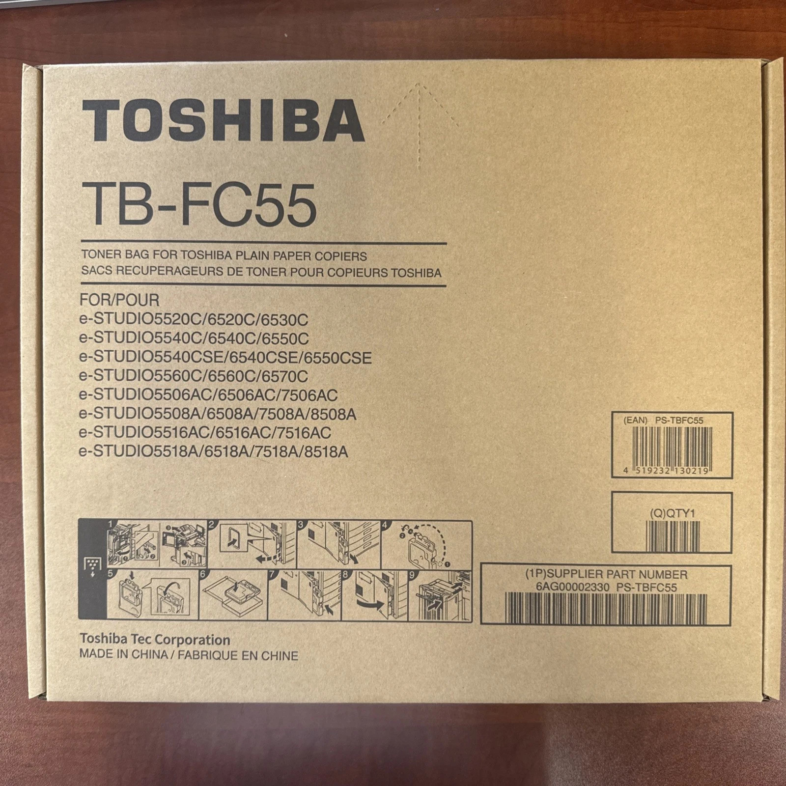 Toshiba TB-FC55 Waste Toner Cartridge, New in Box, 