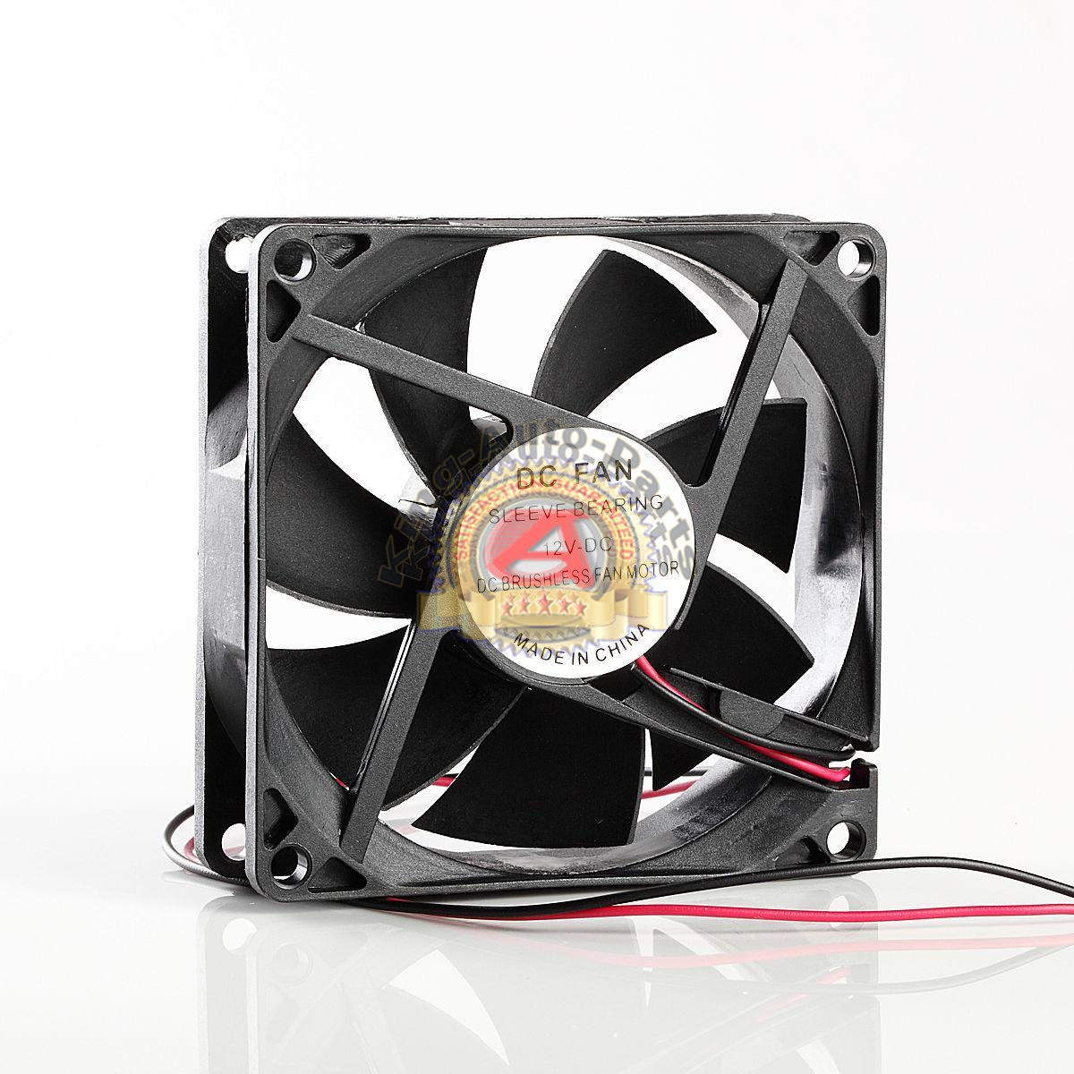 Motor-One DC Cooling Fan 12V 0.22A, 45 CFM 2600 RPM, 80mm x 25mm 220mA BF512