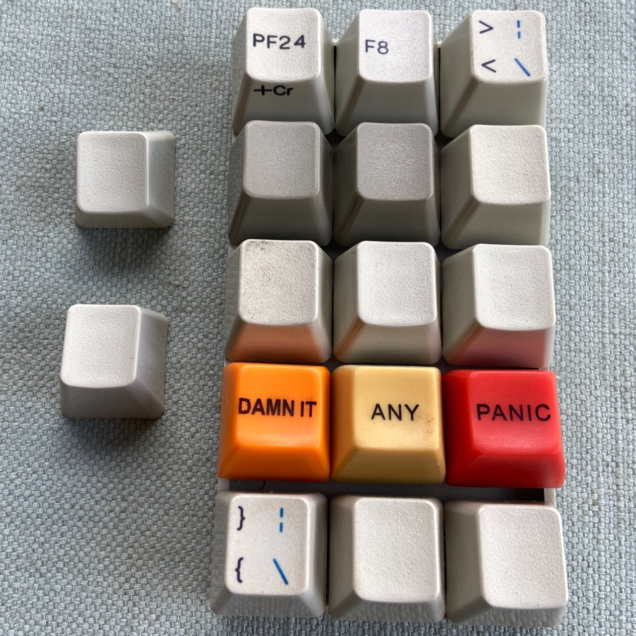 IBM Mechanical Keyboard Model M Key Button Damn it Panic Any Numpad Vintage VTG