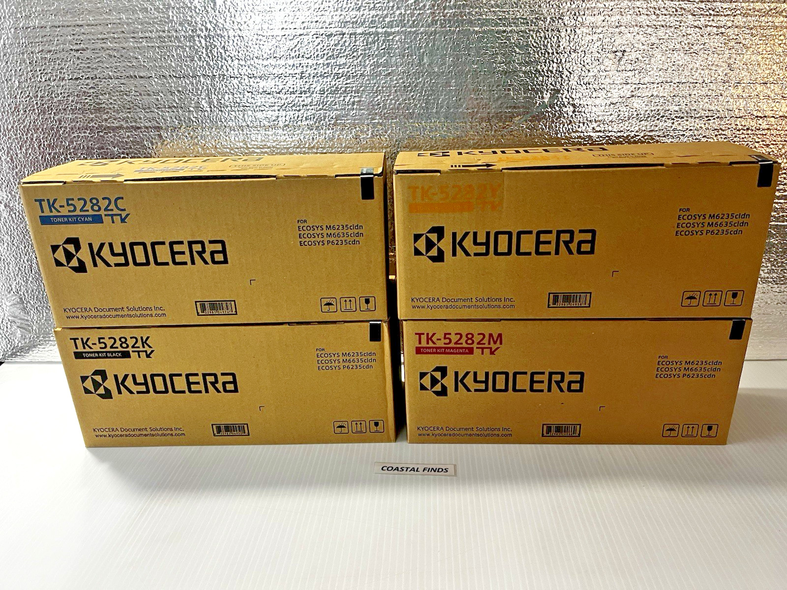 Kyocera TK-5282 Toner CMYK Set of 4 OEM NEW Sealed TK-5282K TK-5282C "82M "82Y