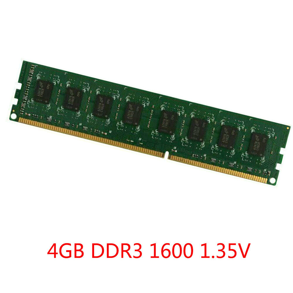 16GB 2x 8GB 4GB 2G DDR3L PC3L-12800U 1600MHz 1.35V Crucial PC Desktop Memory LOT