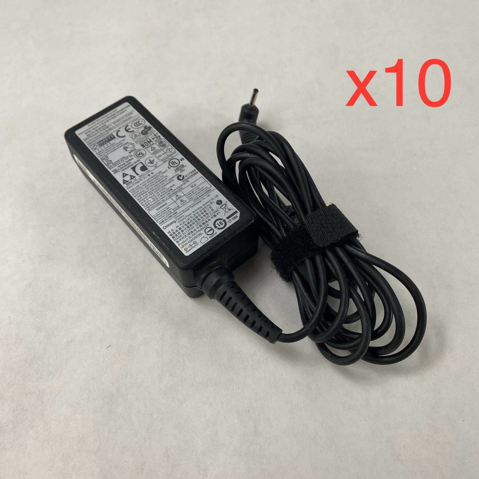Chicony A12-040N1A 12V 3.33A 40W AC Adapter (Lot of 10)