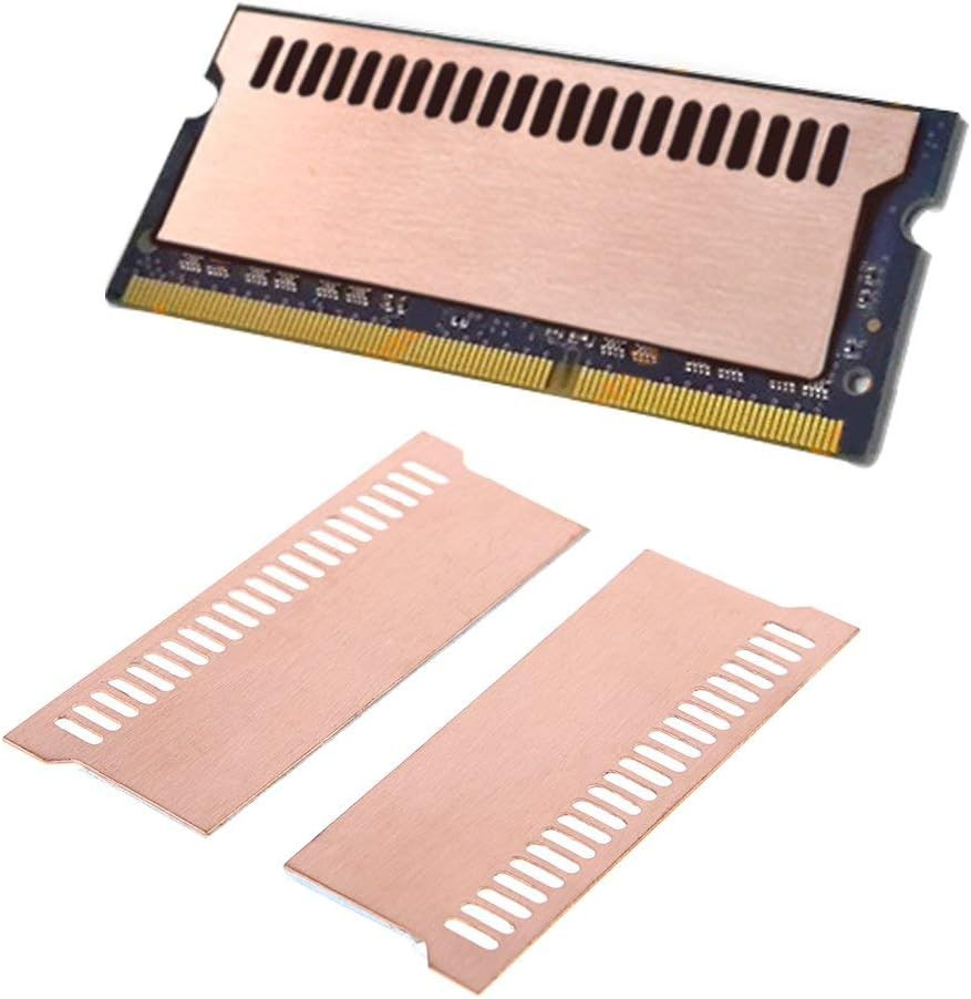 Easycargo Laptop Memory Heatsink Kit, Copper Heat Sink + Pre-Applied Thermal