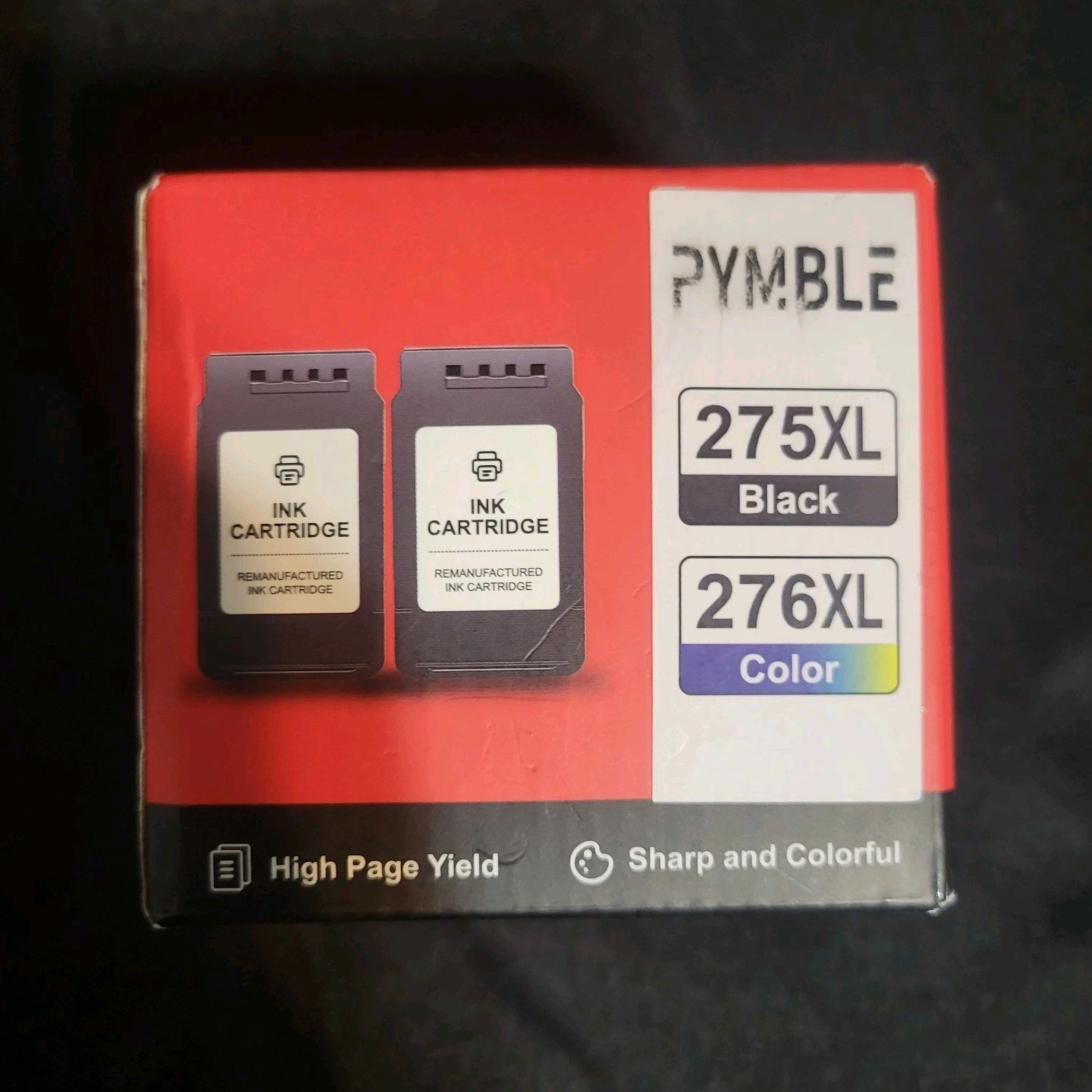 PYMBLE 275XL Black & 276XL Color Ink Cartridge Set new