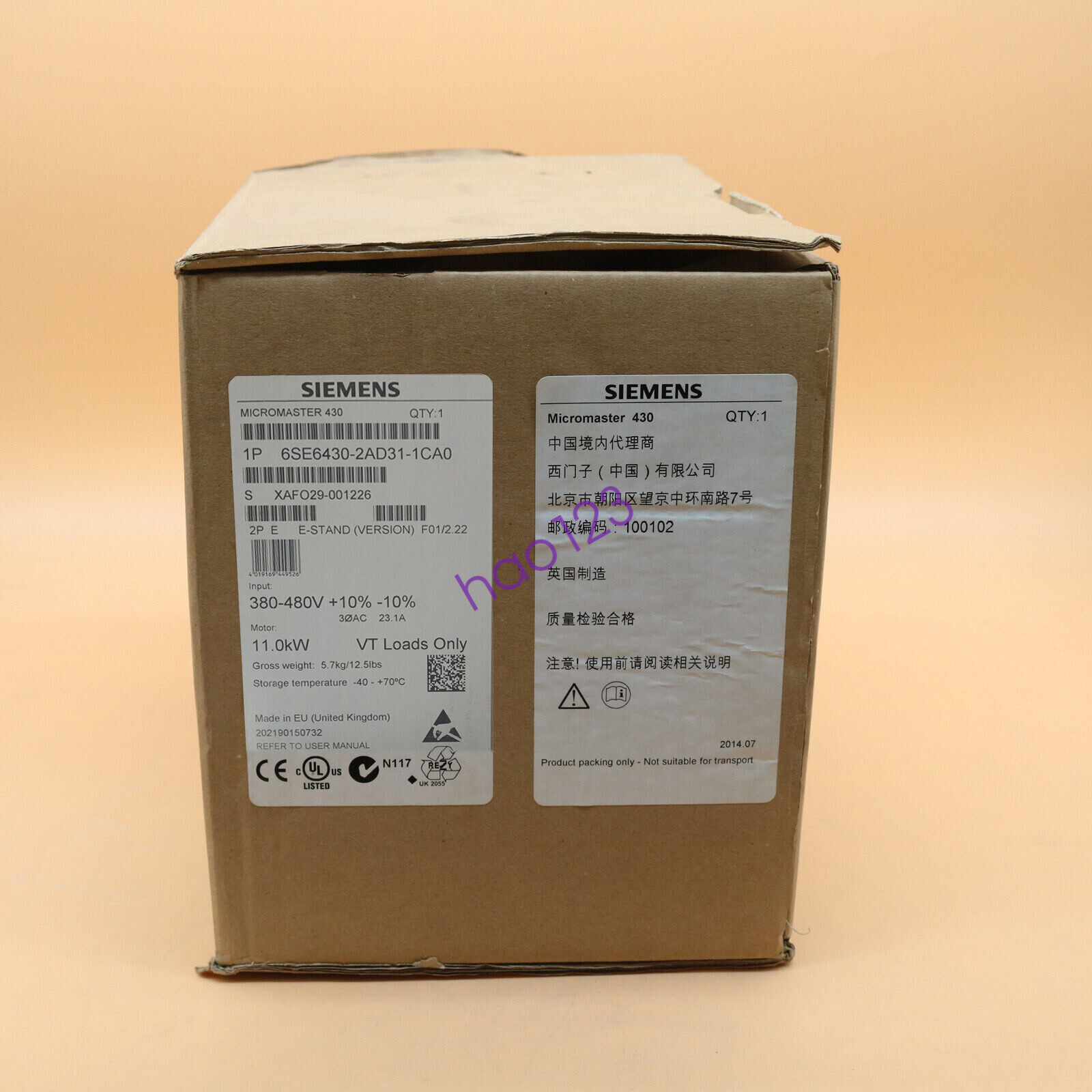 1PC New IN BOX Siemens Frequency converter 6SE6430-2AD31-1CA0 DHL/FedEx